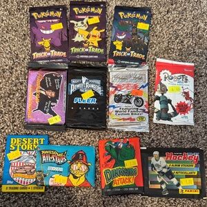 Assorted Trading Card and Sticker Packs